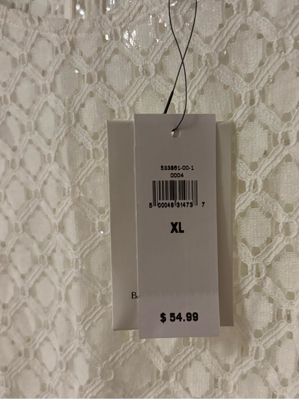 Banana Republic White Lace Ruffle Shell - Picture 4 of 4